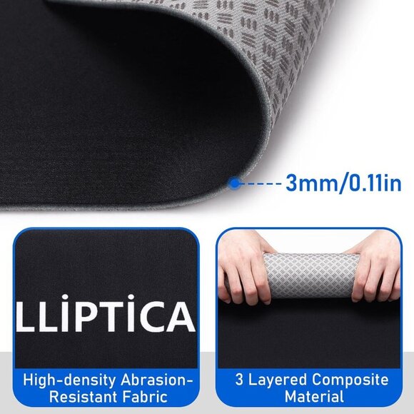 Non-Slip Workout Mat for Ellipse Leg Exerciser, Ellipse Machine Mat, Exercise Ma - Picture 4 of 7